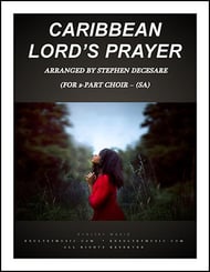 Caribbean Lord's Prayer SA choral sheet music cover Thumbnail